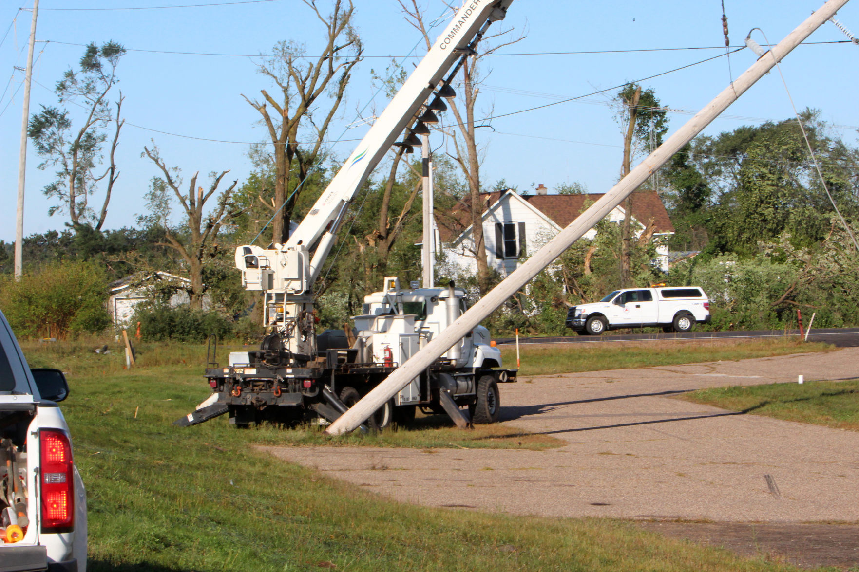 Tornado damage in near Wheaton/Elk Mound 9-25